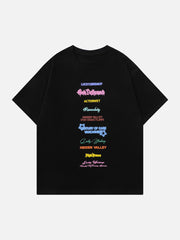 T-Shirt mit Alphabet-Print