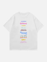T-Shirt mit Alphabet-Print