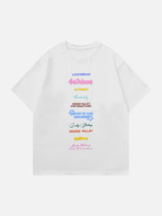 T-Shirt mit Alphabet-Print