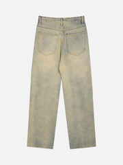 Amerikanische bestickte Jeans mit geradem Bein - 1651