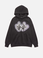 Sweat à capuche brodé American Niche