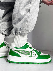 Amerikanische Retro Kreative Raketenelement Casual Sneakers -1402