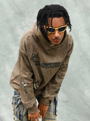 Sweat à capuche American Retro Patch Star - 1969