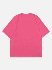 T-shirt américain rétro simple avec graffiti