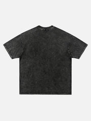 American Retro Street Spoof Skull T-shirt