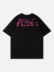 American Street Fashion Creative Portrait Printed T-Shirt