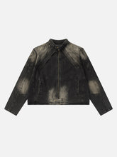 Veste en jean délavé ultra-résistante de style streetwear américain