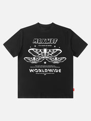 American Street – Preppy – Oversize-T-Shirt mit Schmetterlings-Print