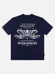 American Street – Preppy – Oversize-T-Shirt mit Schmetterlings-Print