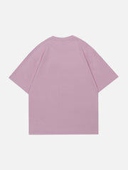 Applique Embroidery Flower Tee