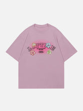 Applique Embroidery Flower Tee