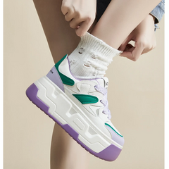 Herbst Frühling Plateau Keil Chunky Schuhe