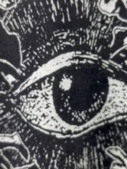 Sweat-shirt ample à col rond et effet usé en batik - 1898