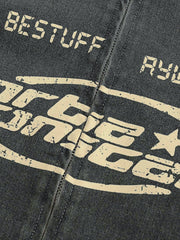 Veste en jean style motard - 1935