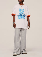 Blue Sky Bear Print Tee