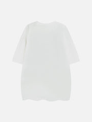 T-Shirt mit unscharfem Portrait-Print