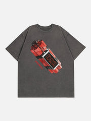 T-Shirt mit Bomb Countdown-Print