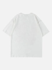 T-Shirt mit Schleifen-Schaumstoff-Print