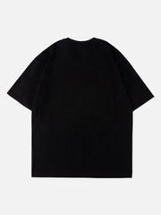 T-Shirt mit Schleifen-Schaumstoff-Print