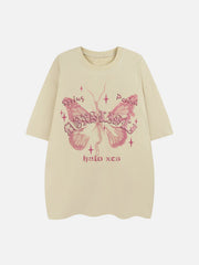 T-Shirt mit „Broken Moth“-Stern-Print