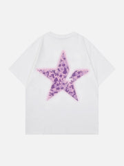 T-Shirt mit Broken Star-Print