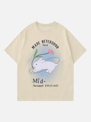 Bunny Flower Print Tee