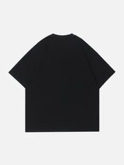 T-Shirt mit Schmetterlingsstickerei