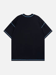 T-Shirt mit Schmetterlingsstickerei
