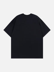 Baumwoll-T-Shirt mit Schmetterlings-Grafik
