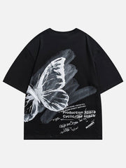 T-Shirt mit Schmetterlings-Grafik