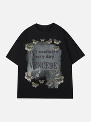 T-Shirt mit Schmetterlings-Grafik