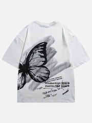 T-Shirt mit Schmetterlings-Grafik