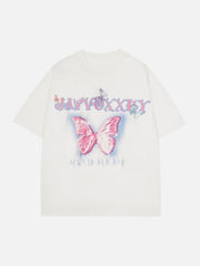 T-Shirt mit Schmetterlings-Grafik