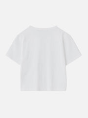 Regular T-Shirt mit Schmetterlings-Buchstaben-Print