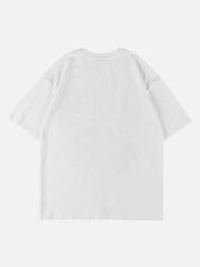 T-Shirt mit Schmetterlings-Patch-Print