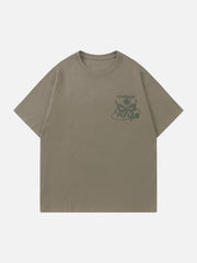 T-Shirt mit Schmetterlings-Print