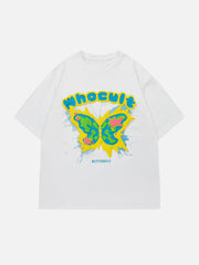 T-Shirt mit Schmetterlings-Print