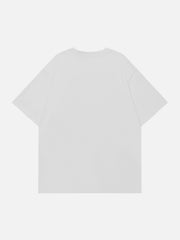 C T-Shirt mit Tintenstrahldruck