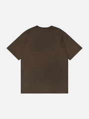 T-Shirt mit Cartoon-Burger-Print