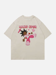 Cartoon Character Print Tee