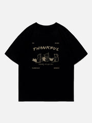 Cartoon Fox Print Tee