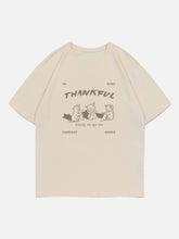 T-shirt imprimé renard de dessin animé