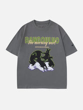 T-shirt imprimé lapin amusant de dessin animé