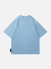 T-Shirt mit Cartoon-Geister-Print