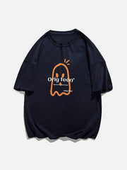 Cartoon Ghost Print Tee