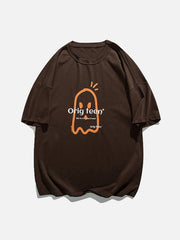 Cartoon Ghost Print Tee