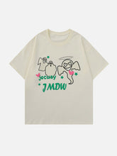 T-shirt imprimé fantôme de dessin animé