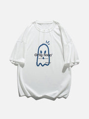 Cartoon Ghost Print Tee