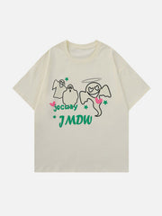 T-Shirt mit Cartoon-Geister-Print