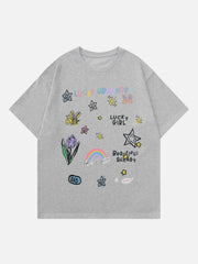 T-Shirt mit Cartoon-Print